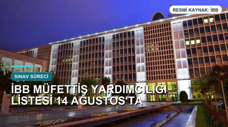 İBB müfettiş yardımcılığı sınav listesi haber görseli