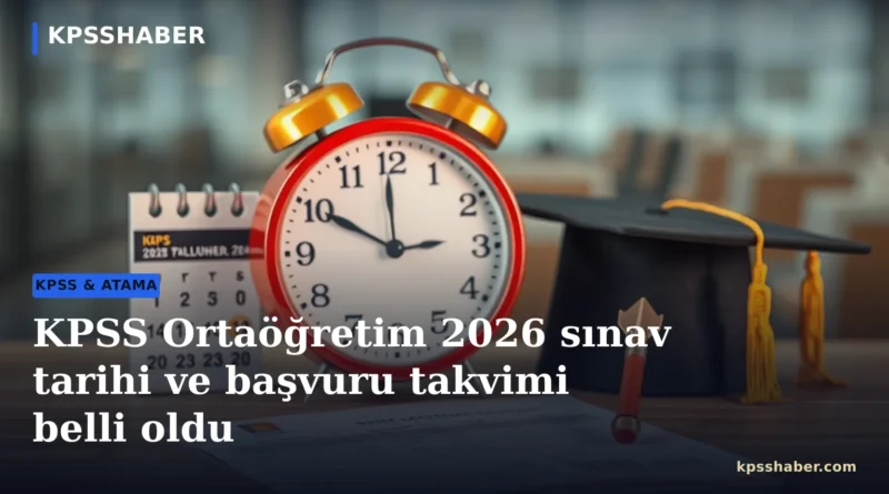 KPSS Ortaöğretim 2026 sınav tarihi ve başvuru takvimi için ÖSYM Başkanlığı binası