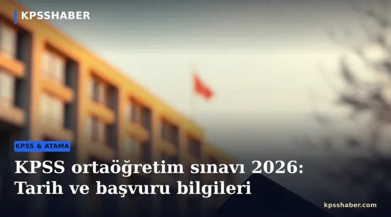 KPSS ortaöğretim sınavı 2026 için ÖSYM Başkanlığı binası